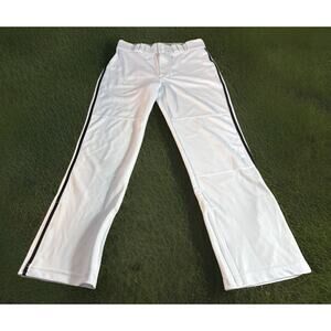 Baseball Pants Adult Small Open Bottom Loose Fit White Black Champro‎